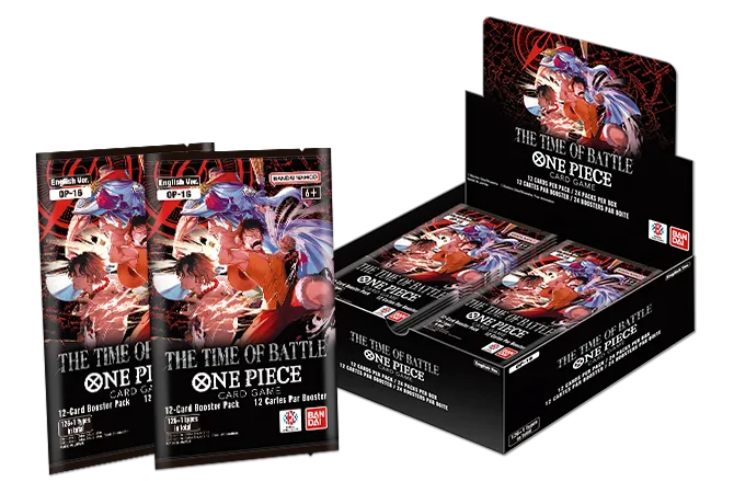ONE PIECE TCG: TIME OF BATTLE BOOSTER BOX OP-16 Berkshire Sports Cards ONE PIECE TCG: TIME OF BATTLE BOOSTER BOX OP-16 Berkshire Sports Cards